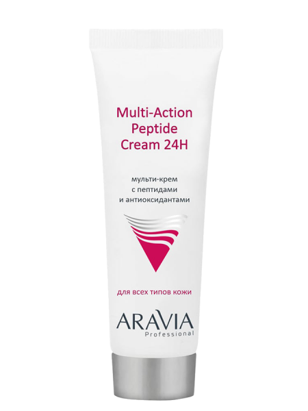 Мульти-крем для лица с пептидами и антиоксидантным комплексом «Multi-Action Peptide Cream» Aravia