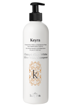 Шампунь для светлых, обесцвеченных и седых волос «Silver White» Keyra